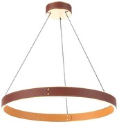 Klausen 142027 - LED lampa na lanku LEATHER LED/47,8W/230V brąz/pomarańcz
