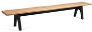 Czarno-naturalna ławka ogrodowa Pure – Diphano