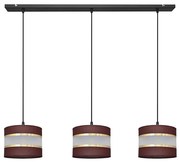 Żyrandol na lince HELEN 3xE27/15W/230V brązowy/czarny/złoty