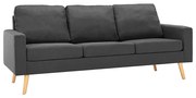 3-osobowa ciemnoszara sofa G3-S28