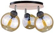 Lampa punktowa THEA WOOD 3xE27/60W/230V śr. 30 cm