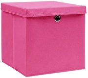 Różowy komplet 4 pudełek do przechowywania N8-H05