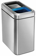 Simplehuman Kosz do segregacji śmieci 20 l, srebrny