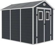 Wiata ogrodowa z żywicy "Texas" - 5,23 m² - zestaw do kotwienia w zestawie - antracyt