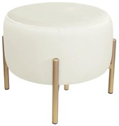 Pufa OLA LOFT ławka podnóżek metal złota MG50