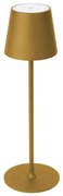 LED Ściemnialna zewnętrzna lampa stołowa LED/4W/4000 mAh 3000/4000/5500K IP44 złota