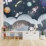 Fototapeta - Kosmiczna przyjaźń (196x136 cm)