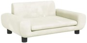 Kremowa sofa dziecięca na nóżkach L5-S73