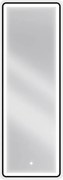 Mexen Coro lustro łazienkowe podświetlane 50 x 150 cm, LED 6000K, antypara, rama czarna - 9817-050-150-611-70