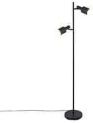 Nowoczesna lampa stojąca czarna 2-światłowa - Stijn