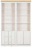 Biały regał z litego drewna sosnowego 148x223 cm Anita – Støraa