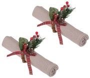 Obrączki na serwetki świąteczne, 2 szt.