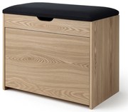 Szafka na buty z siedziskiem i wysuwanymi półkami VAULT, 57 x 30 x 53 cm