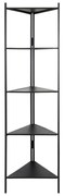 Czarny metalowy regał 58,5x200 cm Display – Light &amp; Living
