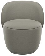 Szary fotel z materiału bouclé KUON – Blomus