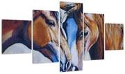 Obraz - Zakochane konie (125x70 cm)