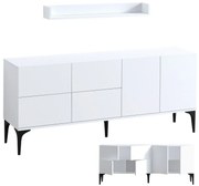 Szafka z półką Lucky White and Black