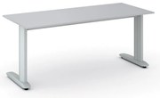Biurko PRIMO FLEXIBLE, 180x80 cm, szary