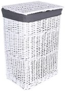 Biało szary wiklinowy kosz na pranie 72L N1-N78