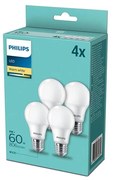 SET 4x LED Żarówka Philips E27/8W/230V 2700K