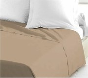 Pościel płaska 100% bawełny 180x290 cm Beżowy OEKO-TEX Pralny w pralce