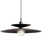 Redo 01-3051 - Lampa wisząca na lince GUNNAR 1xE27/42W/230V średnica 50 cm czarna