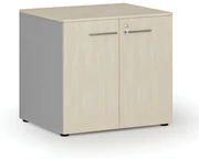 Szafa biurowa z drzwiami PRIMO GRAY, 735 x 800 x 640 mm, szary/brzoza