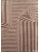 Dywan nowoczesny Pompei 3D Geometria beżowy 80 cm x 150 cm