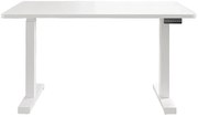 Białe elektryczne biurko regulowane A4-F35