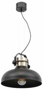 Lampa wisząca STEALLE czarna/srebrna ELTAP