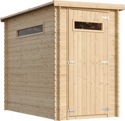 Drewniany domek ogrodowy z podłogą - 239x144x198 cm - M306A+M306G