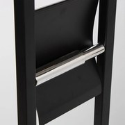 Metalowy stojak na papier toaletowy 2w1 z szczotką