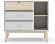 Biała niska komoda dziecięca 90x40 cm Estefania – Marckeric