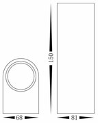 Kinkiet Ogrodowy czarny Ovalis 1xGU10 IP44