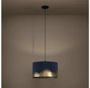 Eglo 39973 - Żyrandol na lince CASUARITA 1xE27/40W/230V śr. 38 cm niebieski/złoty