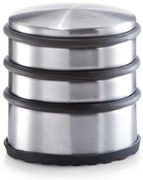 Srebrny stoper do drzwi, odbojnik, Ø 6,5 cm