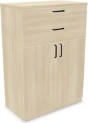 Komoda biurowa EASY SPACE CABINET HDE 2D2S 80cm akacjowa zamykana NOWY STYL