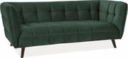 Sofa CASTELLO VELVET 3 zielona