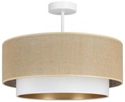 Przysufitowy żyrandol SARTA 1xE27/60W/230V biały/juta