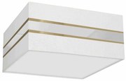 Lampa sufitowa, kwadratowa, biała Kwadrat ULTIMO WHITE 2xE27