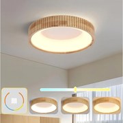 Brilagi - Lampa sufitowa LED FALCON WOOD MODERN LED/30W/230V, średnica 45 cm, drewno