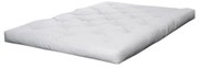 Biały średnio twardy materac futon 160x200 cm Comfort Natural – Karup Design