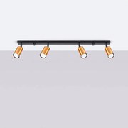 Listwa oświetleniowa WINX 4L czarna/miedziana