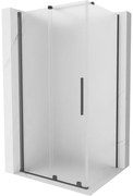 Mexen Velar kabina prysznicowa rozsuwana 90 x 80 cm, szron, gun gray szczotkowany - 871-090-080-31-66