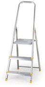 Jednostronne schodki aluminiowe ALVE EUROSTYL, 1x3 szczeble, wysokość 0,55 m