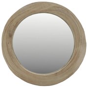 Lustro w drewnianej ramie Factory, 35 cm
