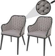 Krzesło ogrodowe MCW-O16 (zestaw 2 sztuk),  jasnoszary Poduszka jasnoszary