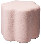 Pufa kwiatek YORE, tapicerka baranek, 34 x 34 x 29 cm