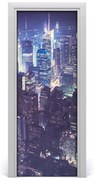 Fototapeta samoprzylepna na drzwi Manhattan nocą