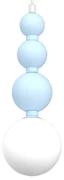 Lampa wisząca BOULE Blue 1xG9, biała, niebieska, pojedyncza, kule